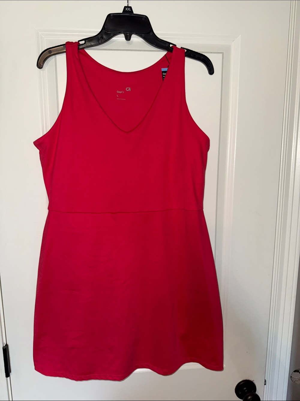 GAP Hot Pink Sleeveless V-Neck Active Tank Dress
